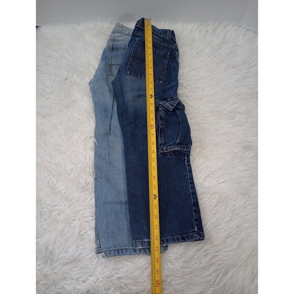 Lot 2 Pair Boys Rustic/Cargo Wrangler  Adjustable Waist  Jeans Size 8 - Picture 9 of 9